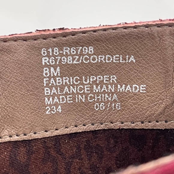 Rialto Red Cordelia Patchwork Boots Zipper Suede High Heel Knee High Almond 8M 8 - Picture 6 of 9